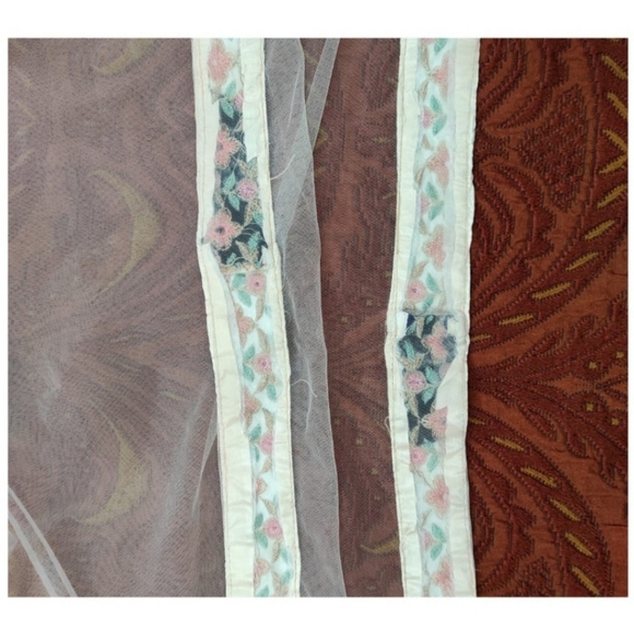 Heavy embroidered embellished one piece dress - Picture 5 of 8